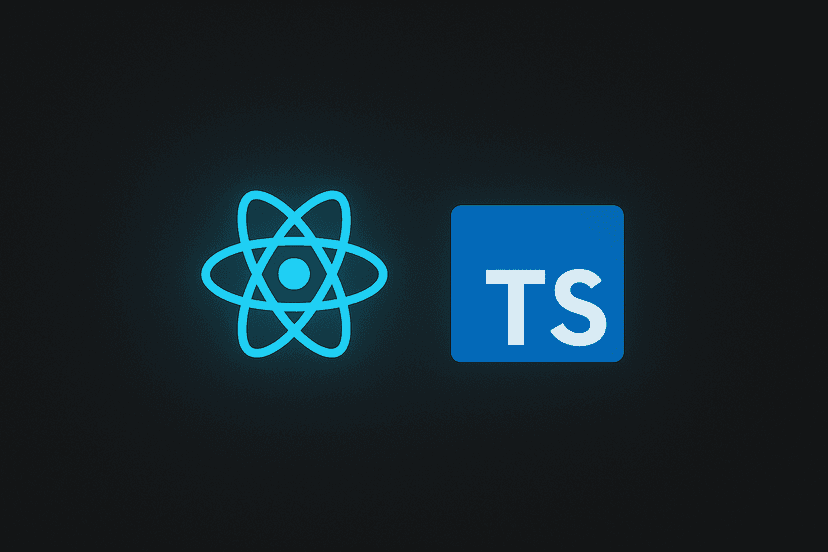 Thumbnail do curso React com TypeScript